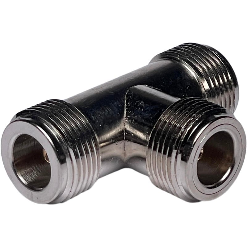 CESS N-Type 3-Way Female Coaxial Splitter Adapter - 2 Pack - Image 4